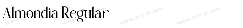 Almondia Regular字体转换